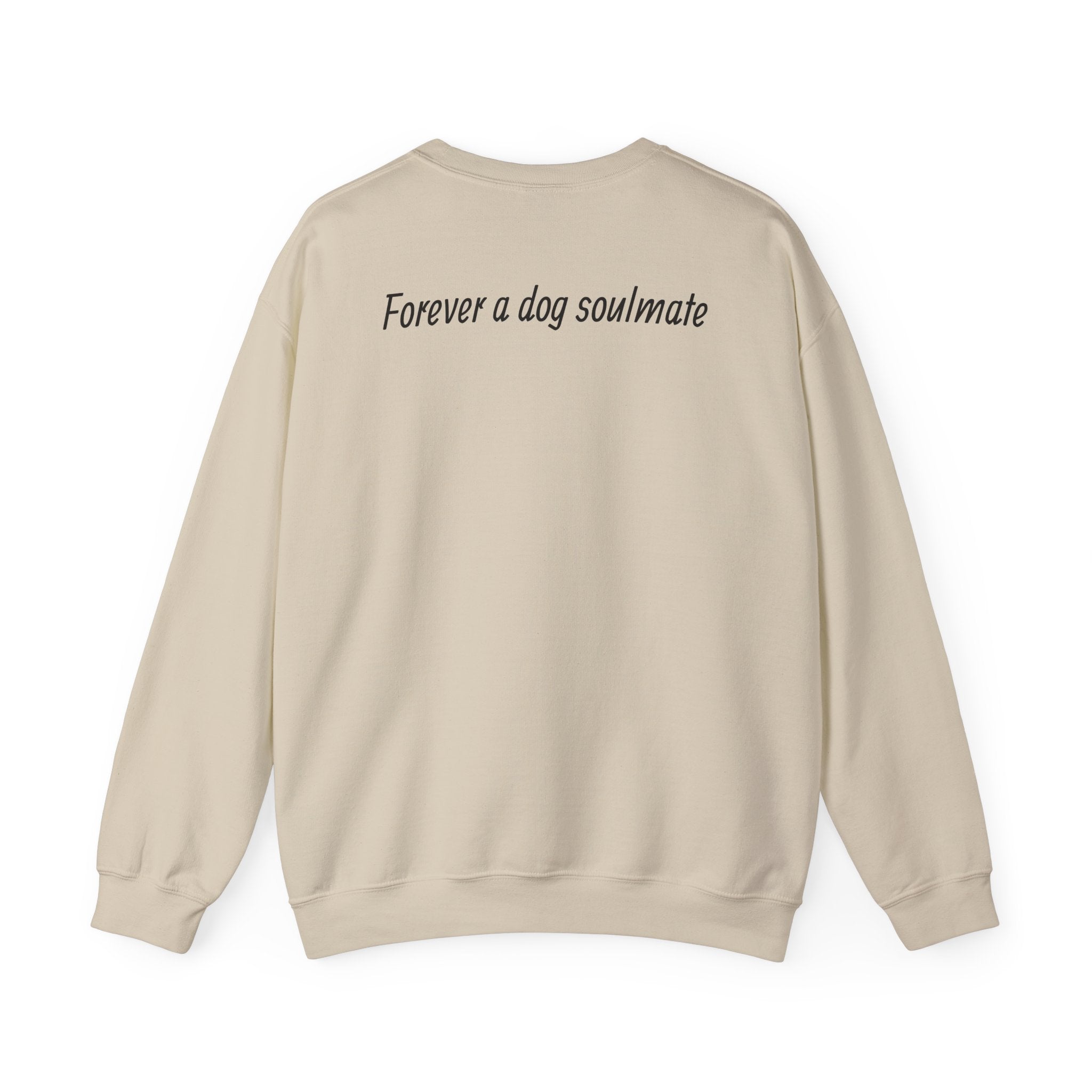 Dog Lover Crewneck Sweatshirt — "Forever a dog soulmate" Bernese Mountain Dog Graphic