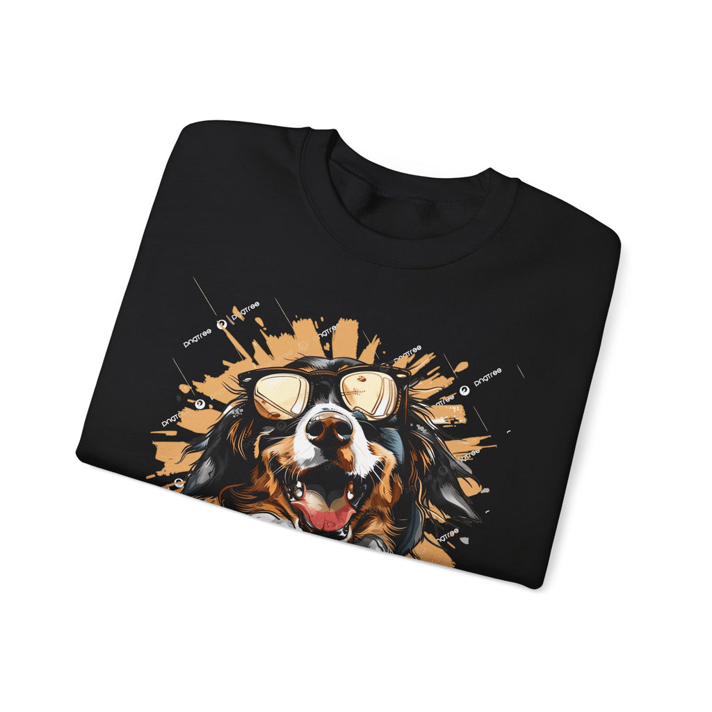 Dog Lover Crewneck Sweatshirt — "Forever a dog soulmate" Bernese Mountain Dog Graphic