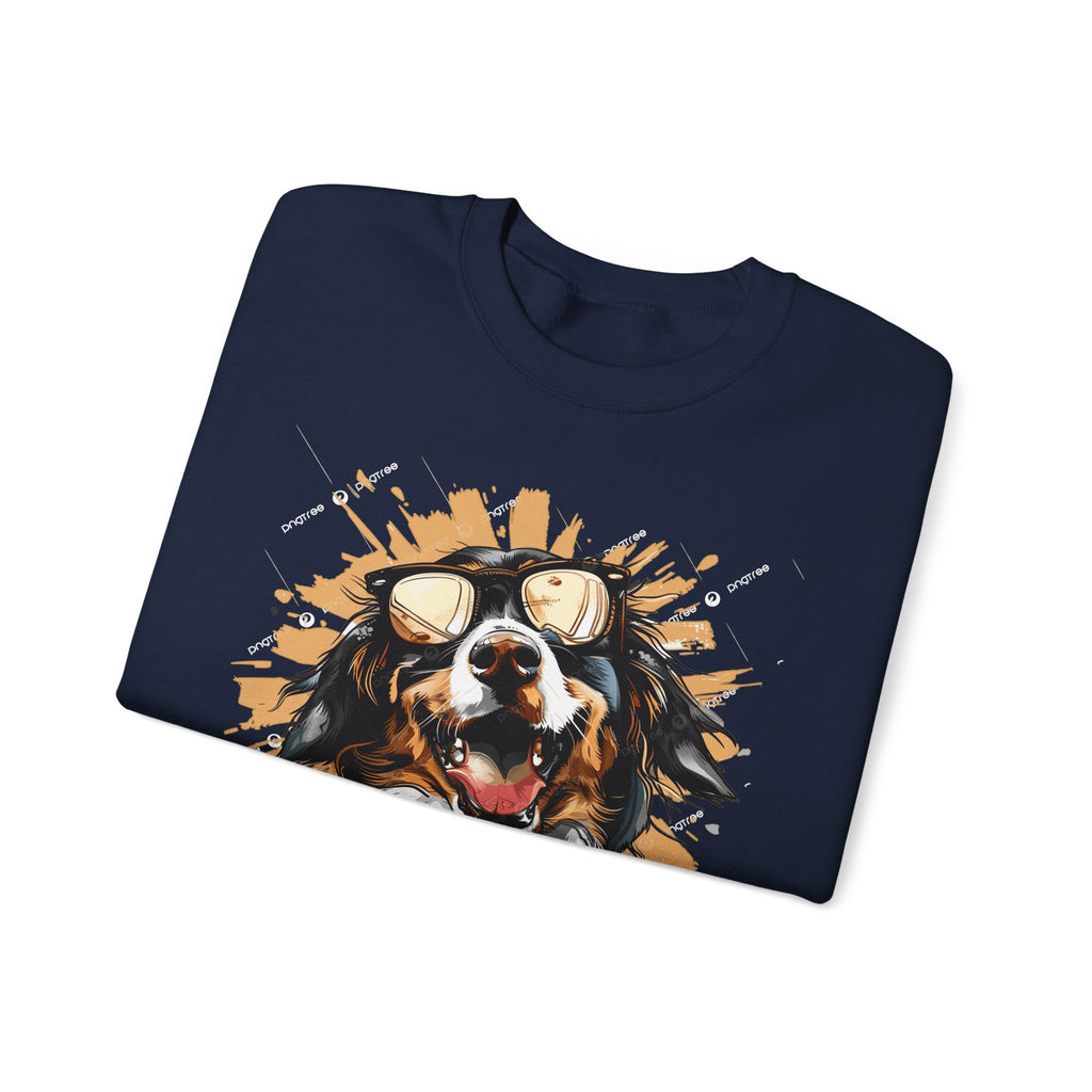 Dog Lover Crewneck Sweatshirt — "Forever a dog soulmate" Bernese Mountain Dog Graphic