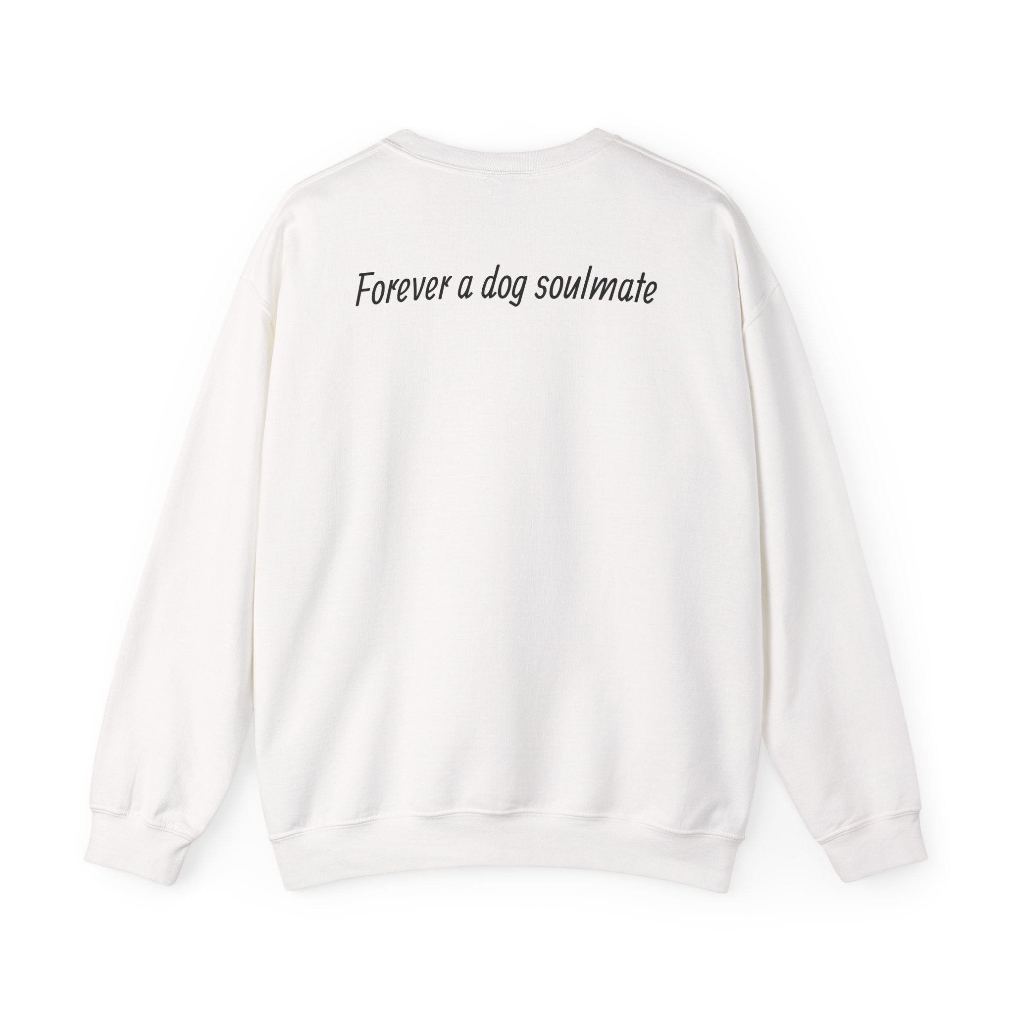 Dog Lover Crewneck Sweatshirt — "Forever a dog soulmate" Bernese Mountain Dog Graphic