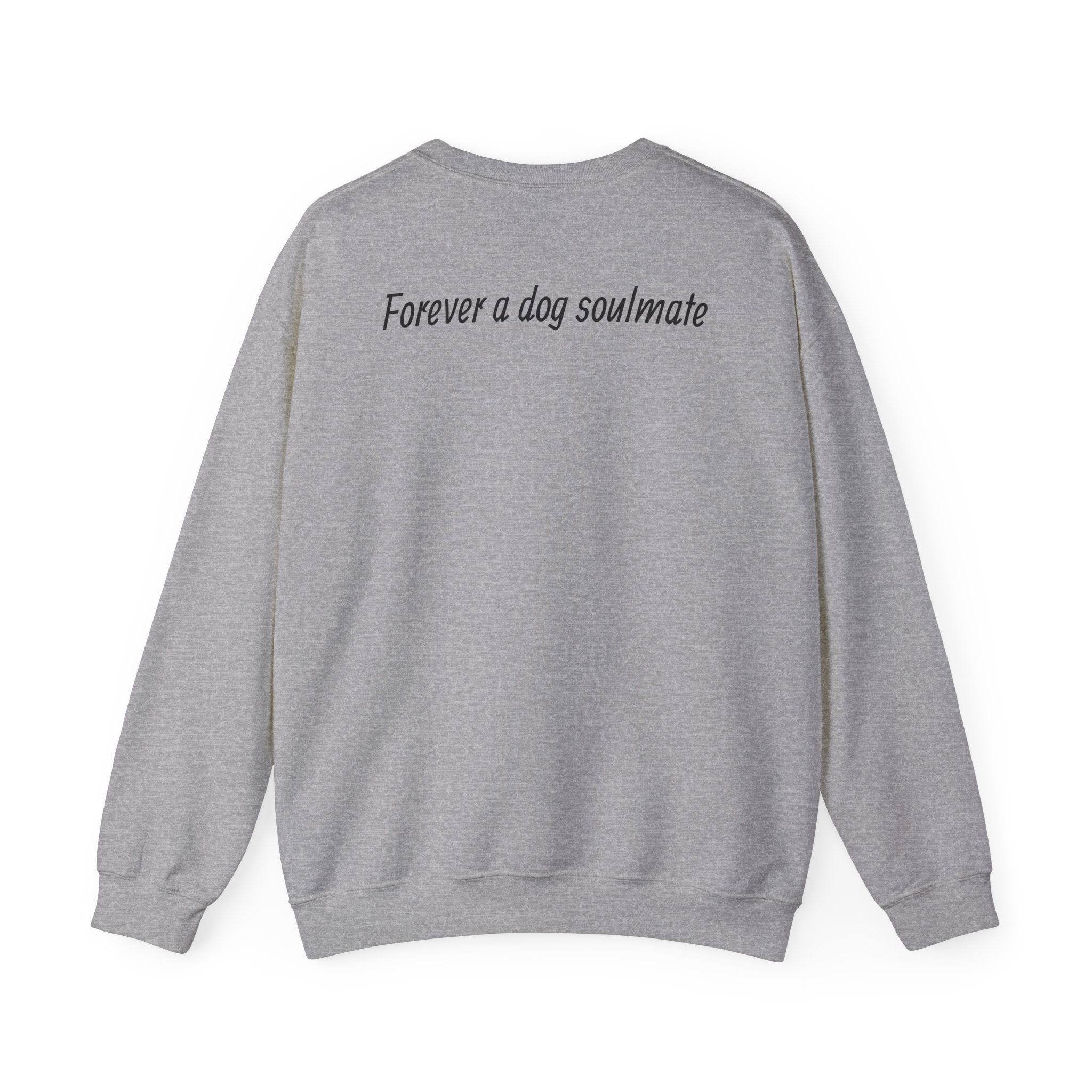 Dog Lover Crewneck Sweatshirt — "Forever a dog soulmate" Bernese Mountain Dog Graphic