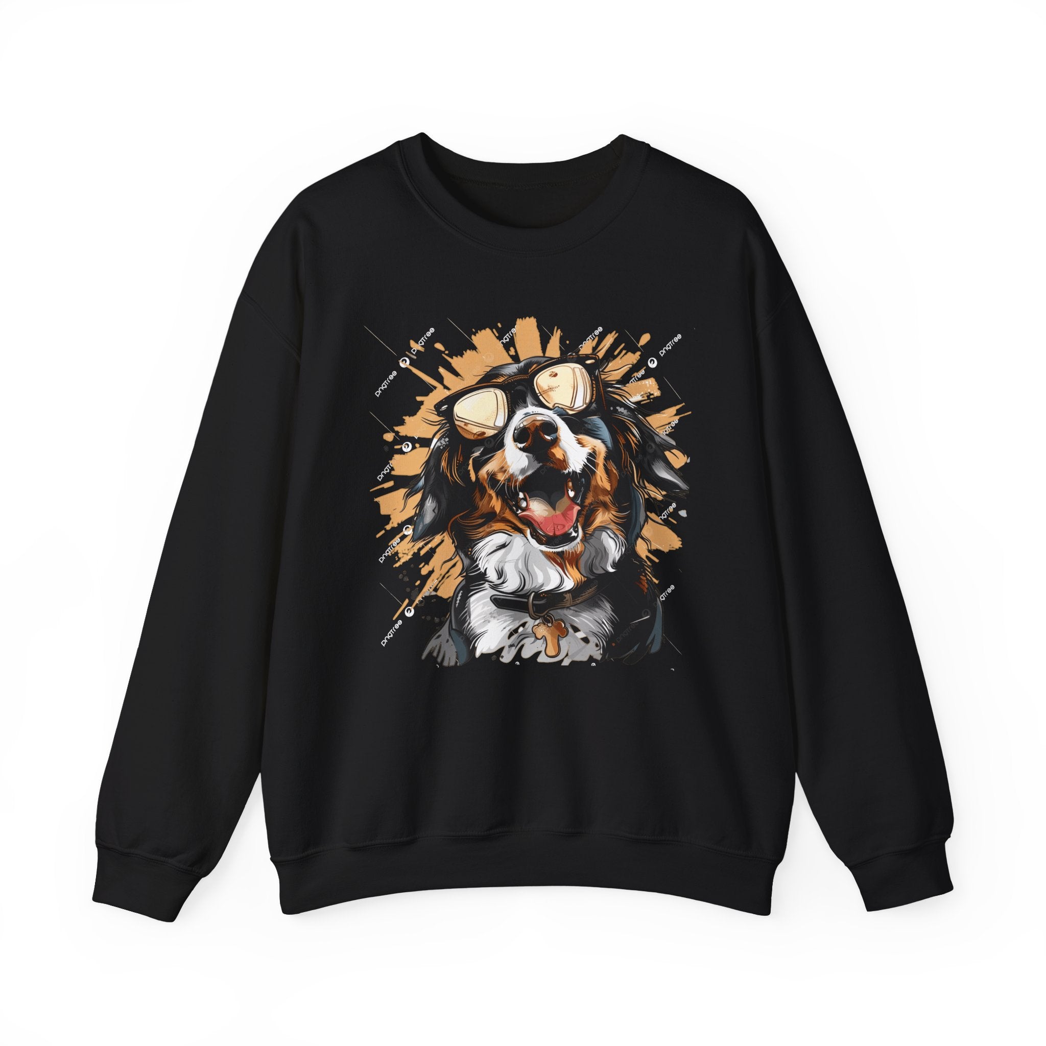 Dog Lover Crewneck Sweatshirt — "Forever a dog soulmate" Bernese Mountain Dog Graphic