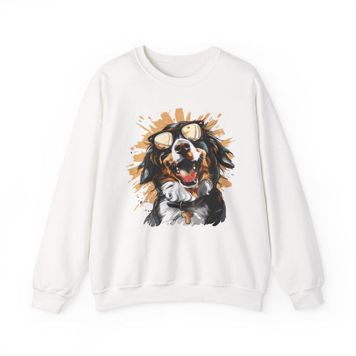 Dog Lover Crewneck Sweatshirt — "Forever a dog soulmate" Bernese Mountain Dog Graphic
