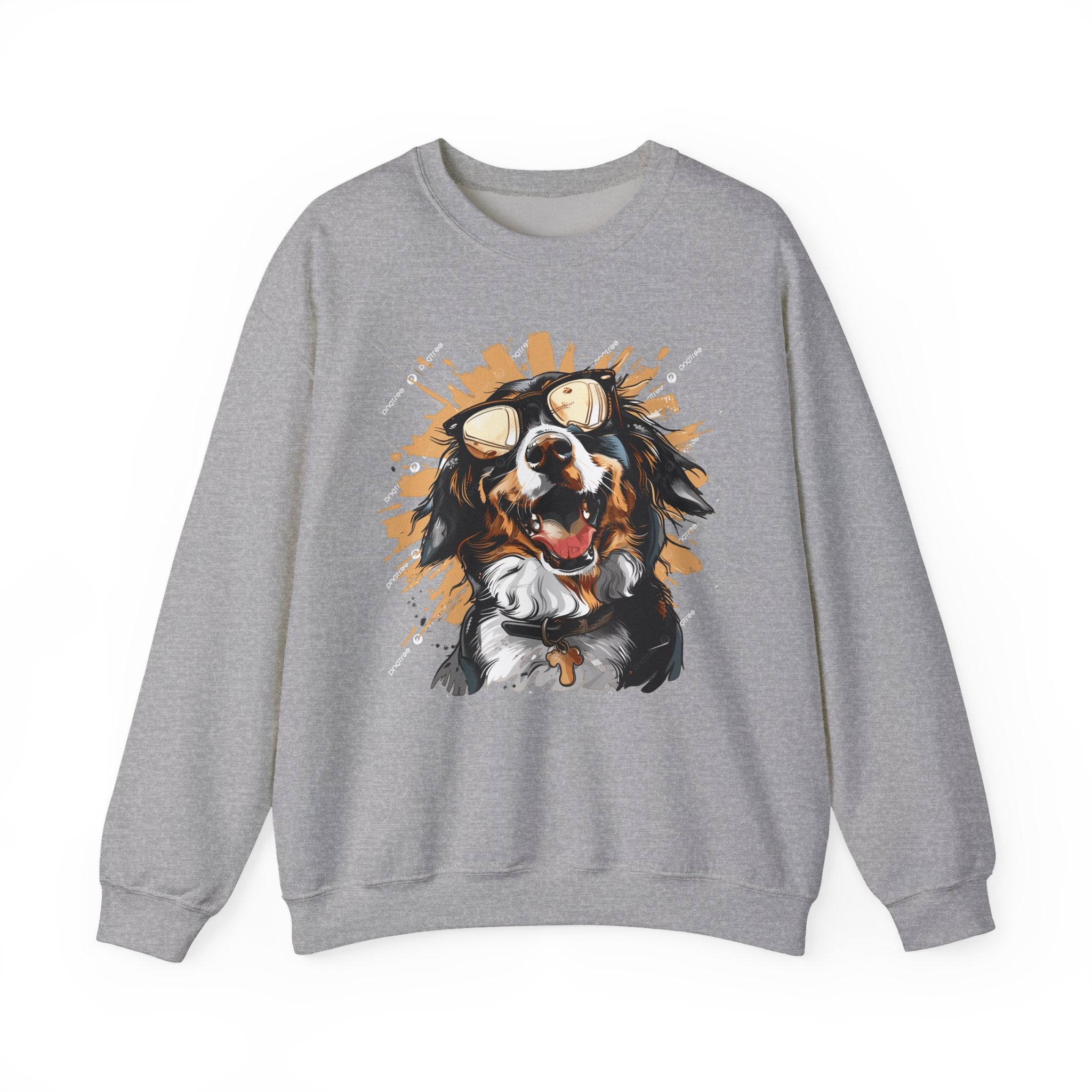 Dog Lover Crewneck Sweatshirt — "Forever a dog soulmate" Bernese Mountain Dog Graphic