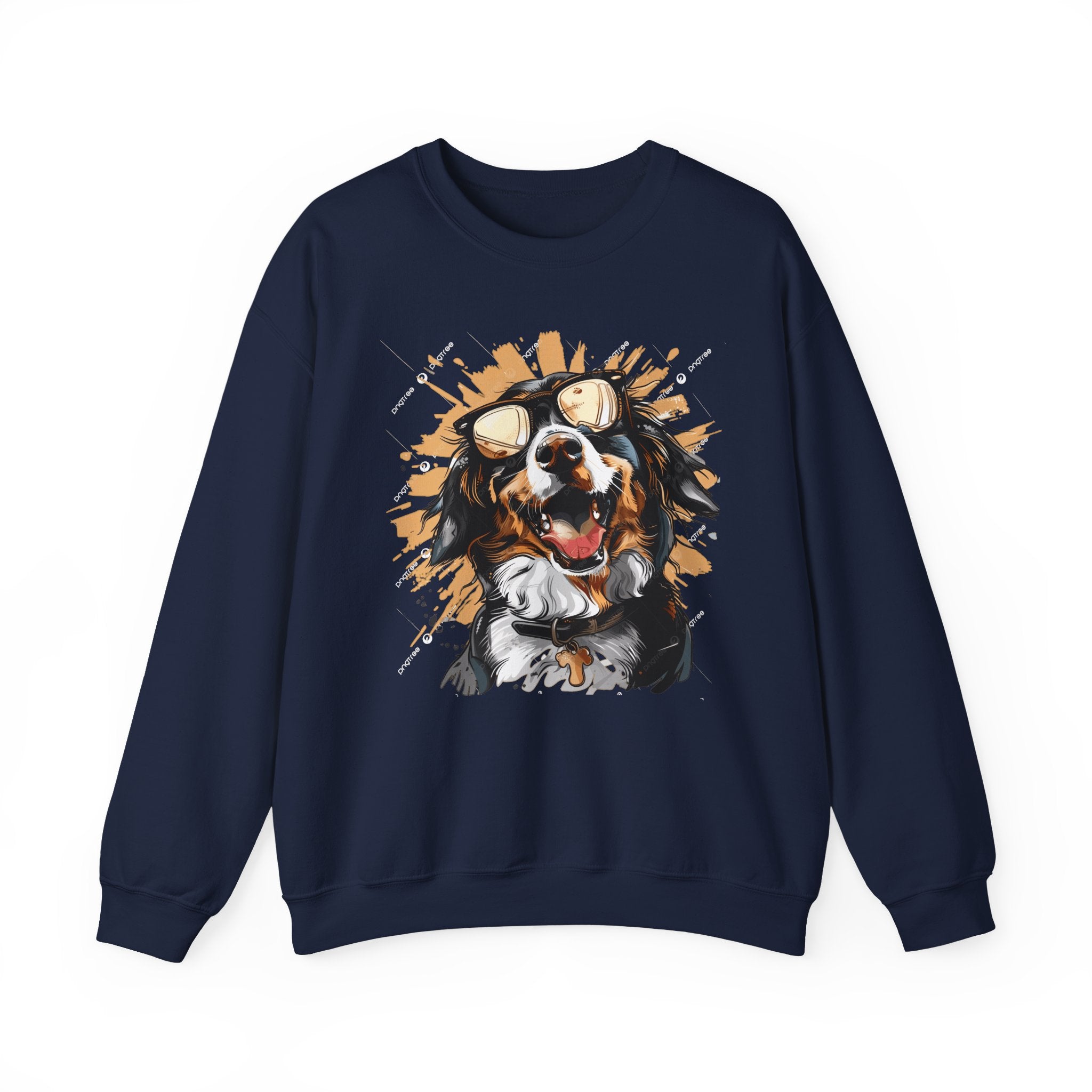 Dog Lover Crewneck Sweatshirt — "Forever a dog soulmate" Bernese Mountain Dog Graphic