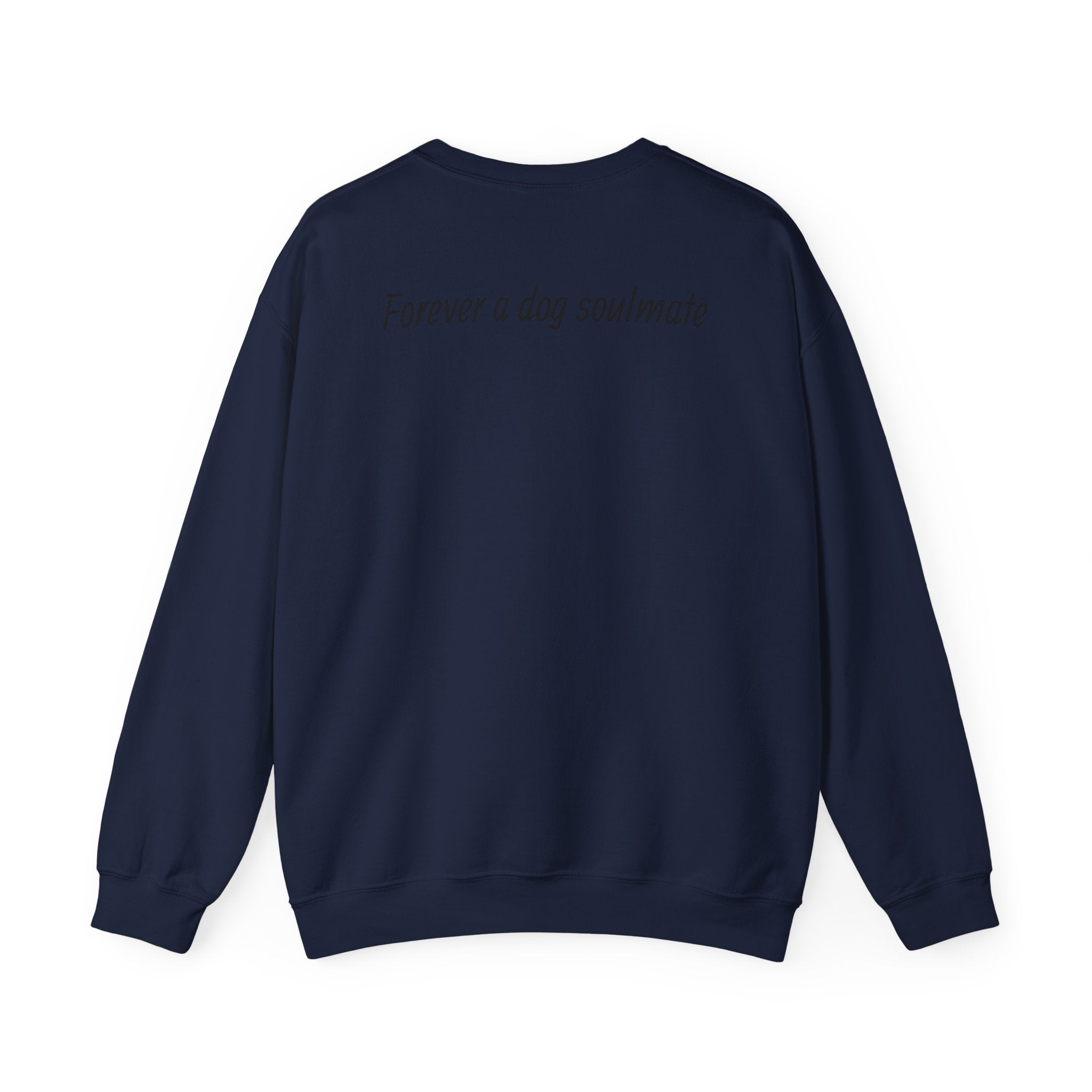 Dog Lover Crewneck Sweatshirt — "Forever a dog soulmate" Bernese Mountain Dog Graphic