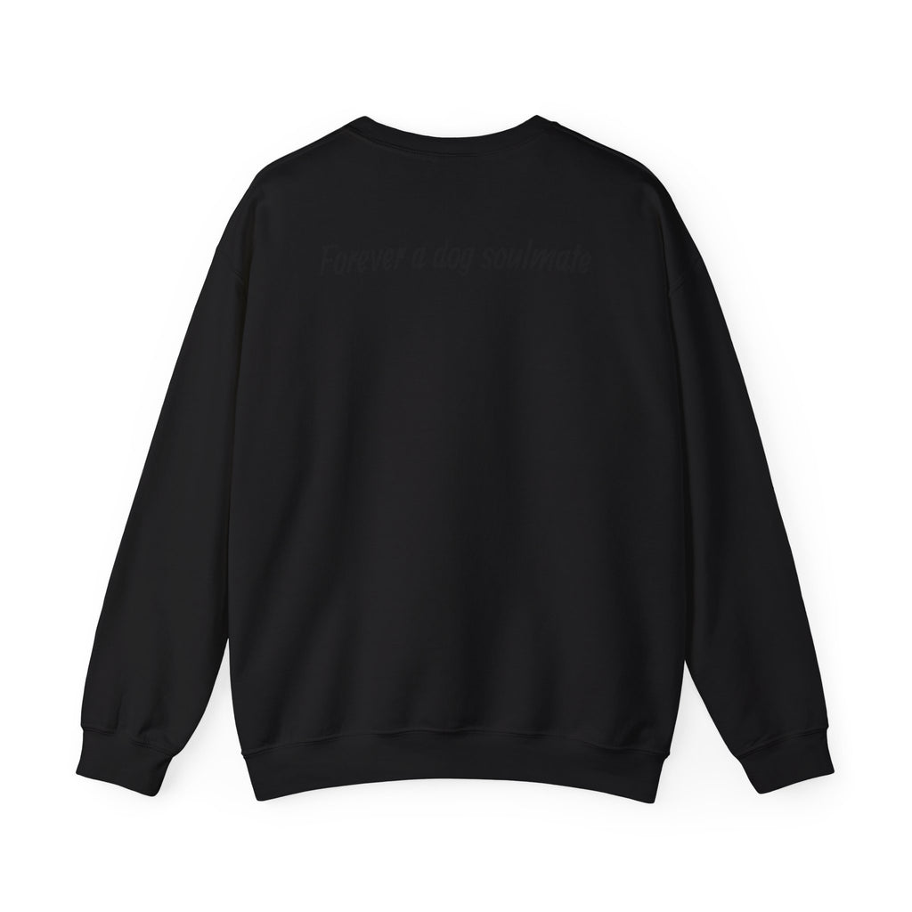 Dog Lover Crewneck Sweatshirt — "Forever a dog soulmate" Bernese Mountain Dog Graphic