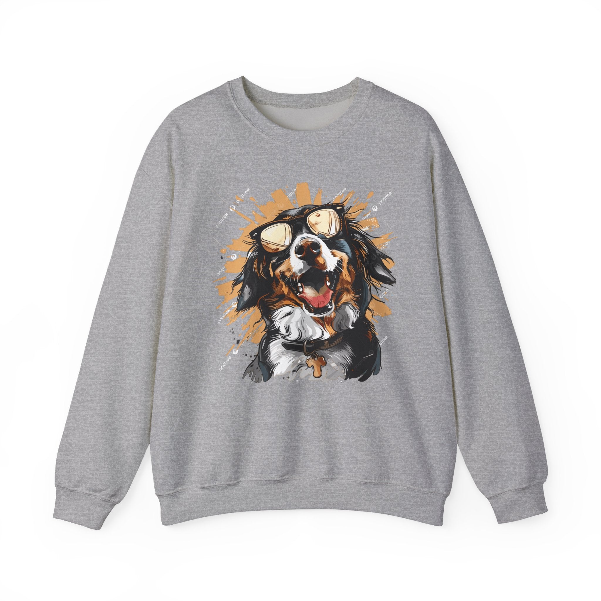 Dog Lover Crewneck Sweatshirt — "Forever a dog soulmate" Bernese Mountain Dog Graphic