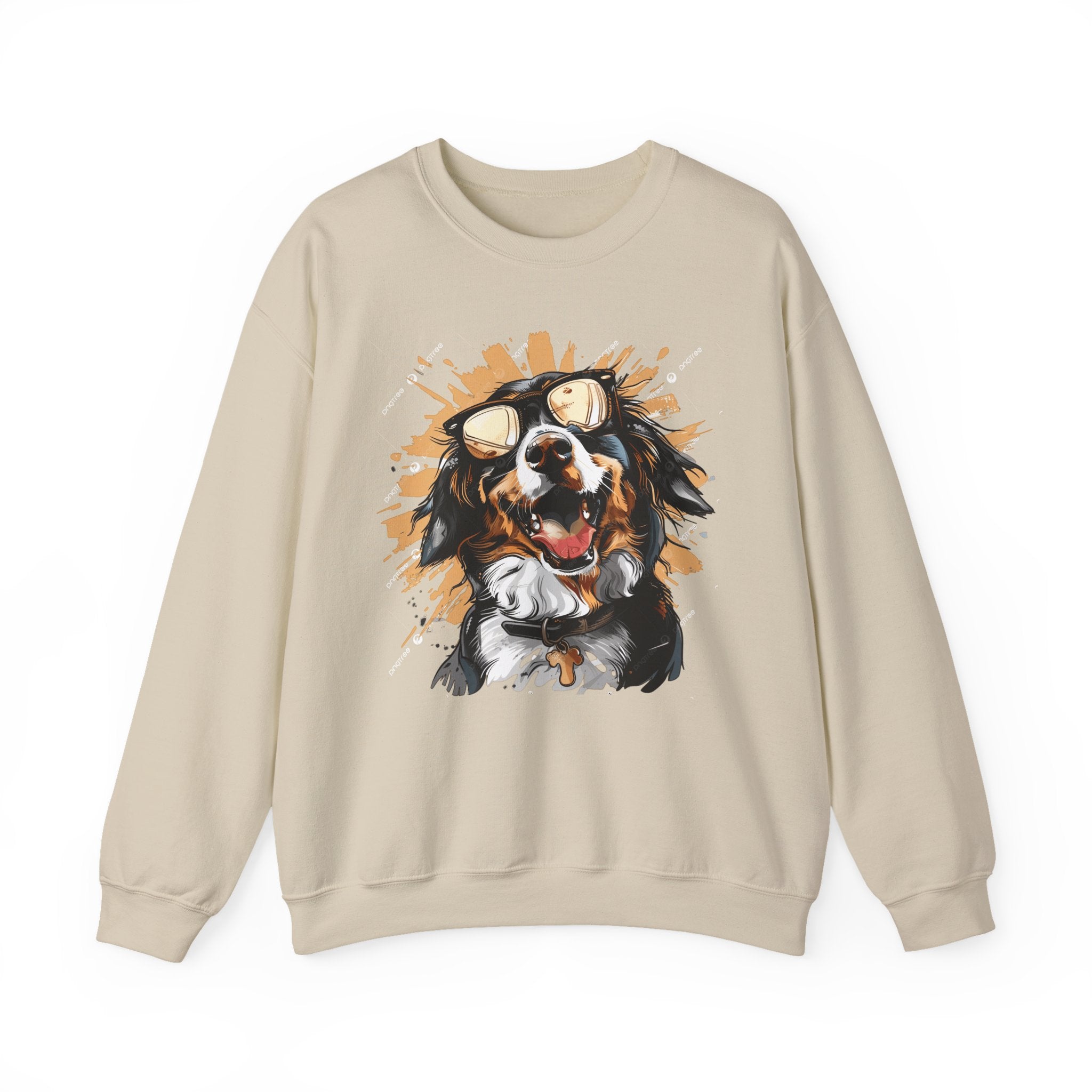 Dog Lover Crewneck Sweatshirt — "Forever a dog soulmate" Bernese Mountain Dog Graphic