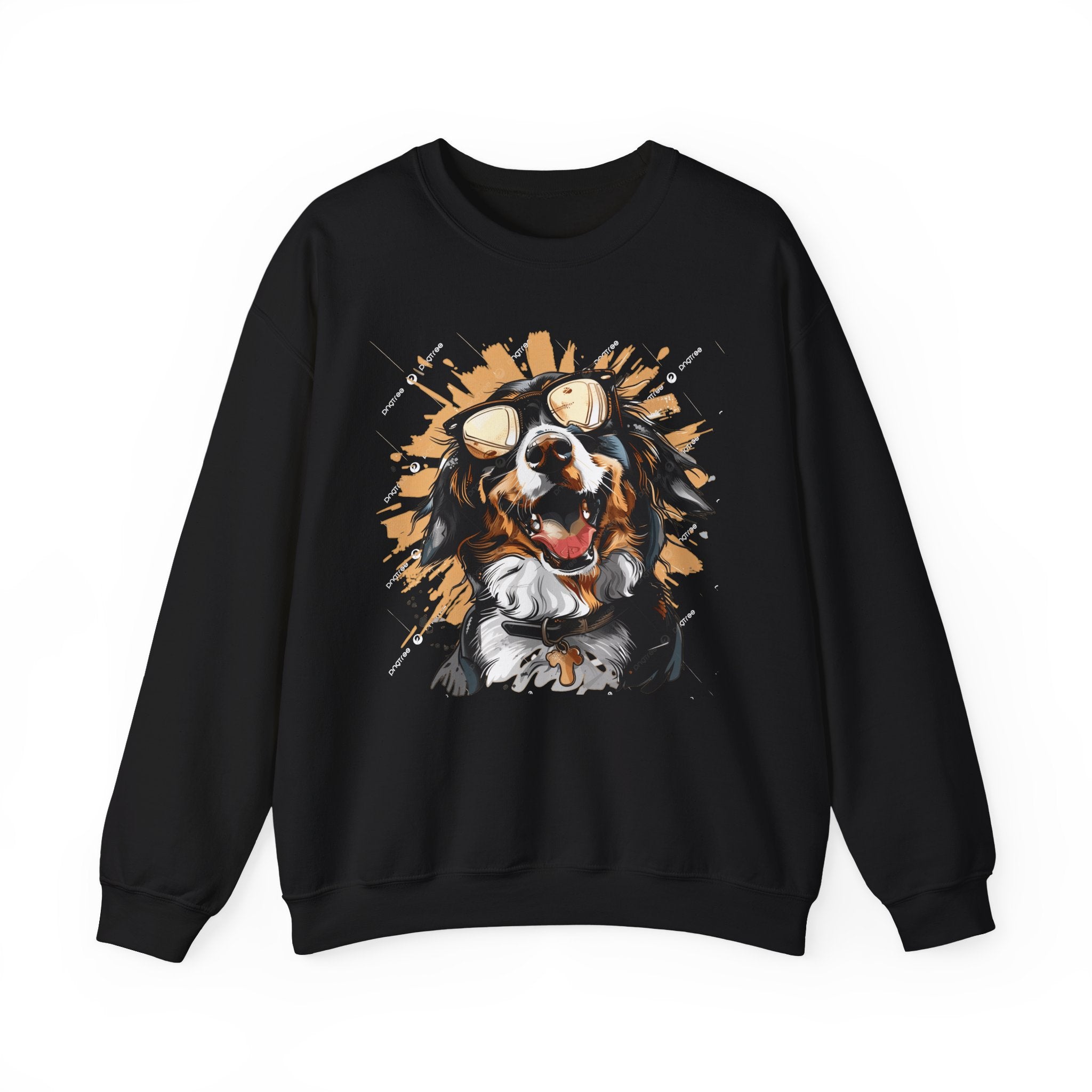 Dog Lover Crewneck Sweatshirt — "Forever a dog soulmate" Bernese Mountain Dog Graphic