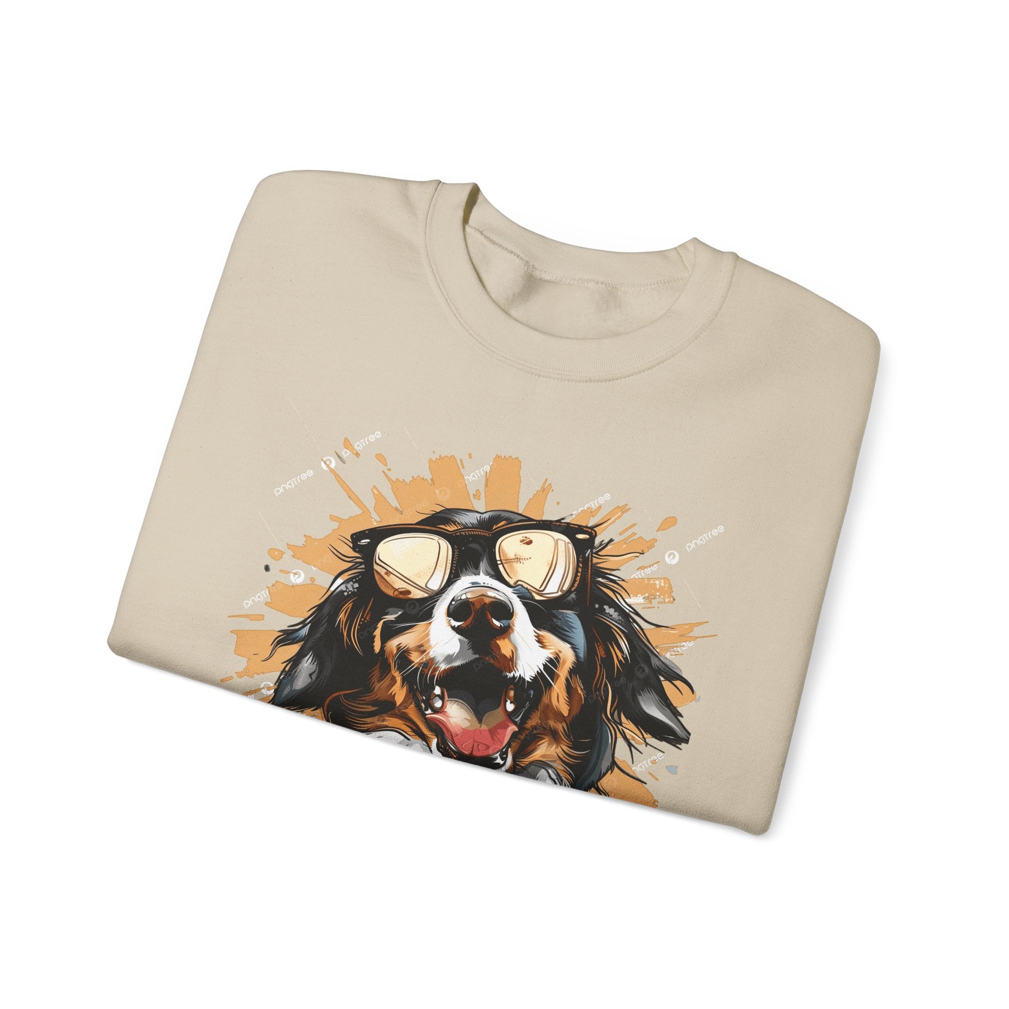 Dog Lover Crewneck Sweatshirt — "Forever a dog soulmate" Bernese Mountain Dog Graphic