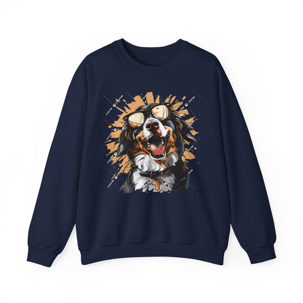 Dog Lover Crewneck Sweatshirt — "Forever a dog soulmate" Bernese Mountain Dog Graphic