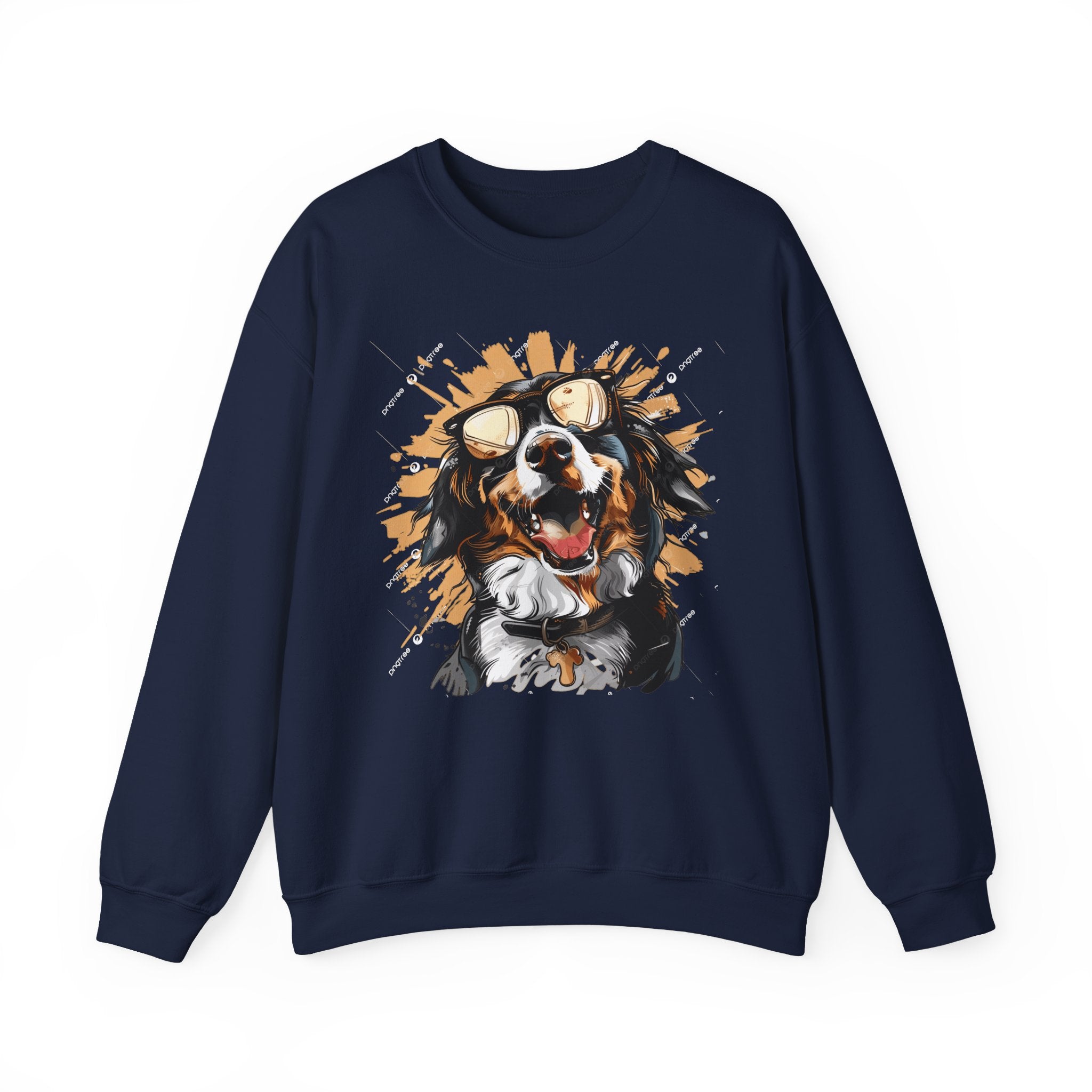 Dog Lover Crewneck Sweatshirt — "Forever a dog soulmate" Bernese Mountain Dog Graphic
