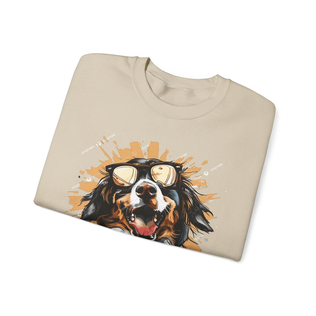 Dog Lover Crewneck Sweatshirt — "Forever a dog soulmate" Bernese Mountain Dog Graphic