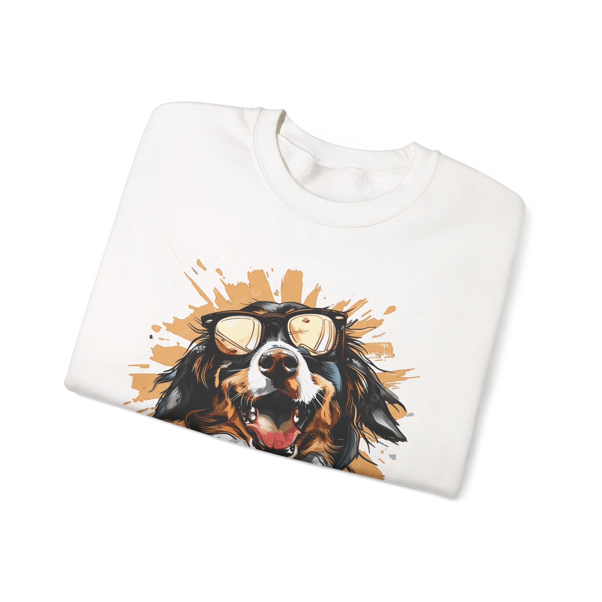 Dog Lover Crewneck Sweatshirt — "Forever a dog soulmate" Bernese Mountain Dog Graphic